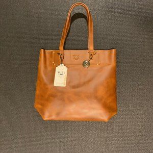 NIB Will Leather Goods Simple TOTE Brown bag $100